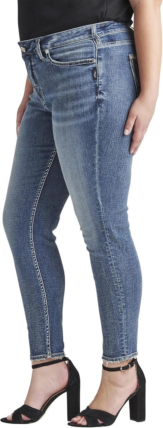 image:imageSilver Jeans Co Womens Suki Mid Rise Skinny Leg Luxe Stretch JeansDark Wash Edk358