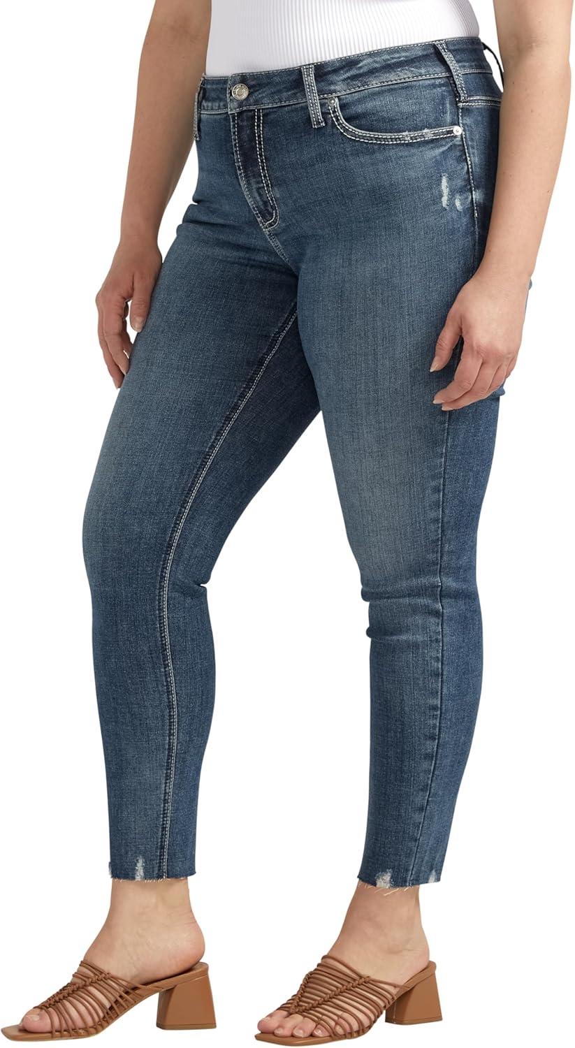 image:imageSilver Jeans Co Womens Suki Mid Rise Skinny Leg Luxe Stretch JeansIndigo