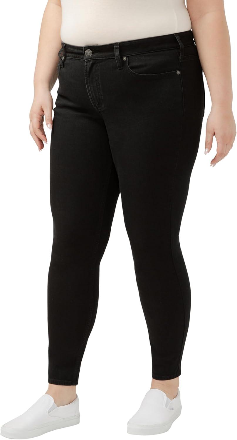 image:imageSilver Jeans Co Womens Suki Mid Rise Skinny Leg Luxe Stretch JeansLuxe Stretch Black