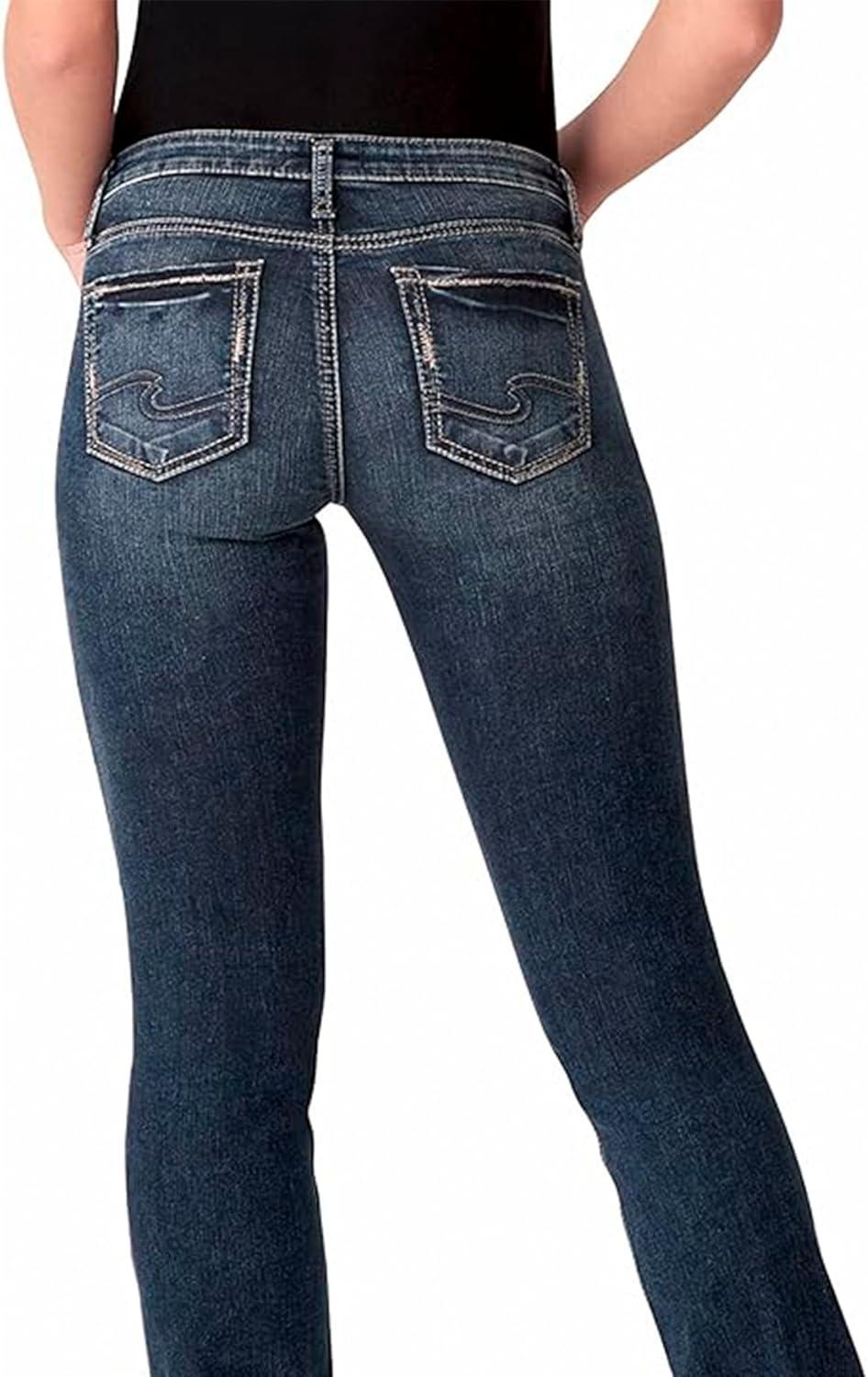 image:imageSilver Jeans Co Womens Tuesday Low Rise Slim Bootcut JeansDark Wash Egx357