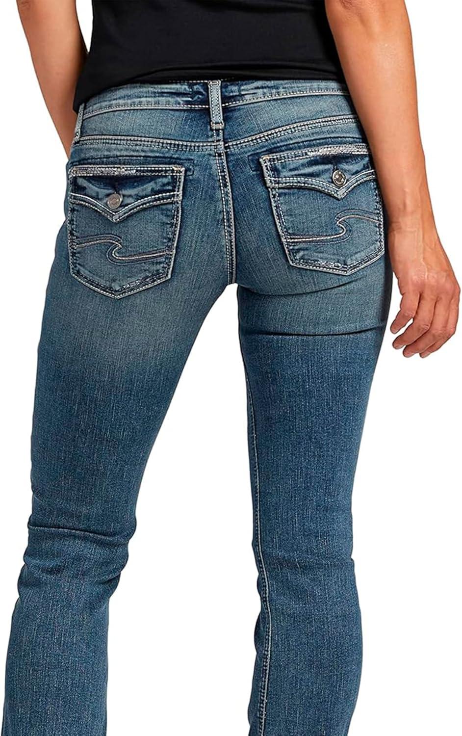 image:imageSilver Jeans Co Womens Tuesday Low Rise Slim Bootcut JeansMed Wash Edb370