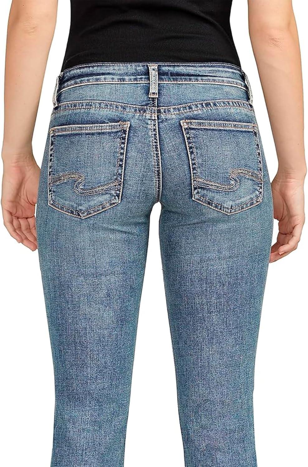 image:imageSilver Jeans Co Womens Tuesday Low Rise Straight Leg Jeans