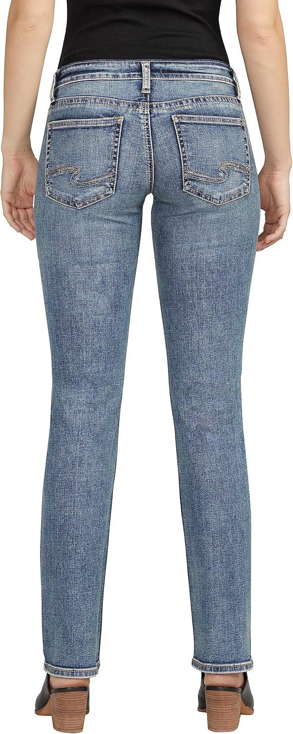 image:imageSilver Jeans Co Womens Tuesday Low Rise Straight Leg Jeans