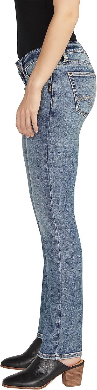 image:imageSilver Jeans Co Womens Tuesday Low Rise Straight Leg Jeans