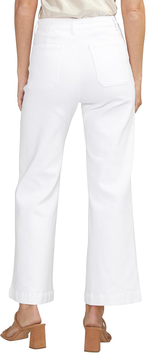 image:imageSilver Jeans Co Womens Vintage Patch Pocket Wide Leg High Rise Jeans LegacyWhite