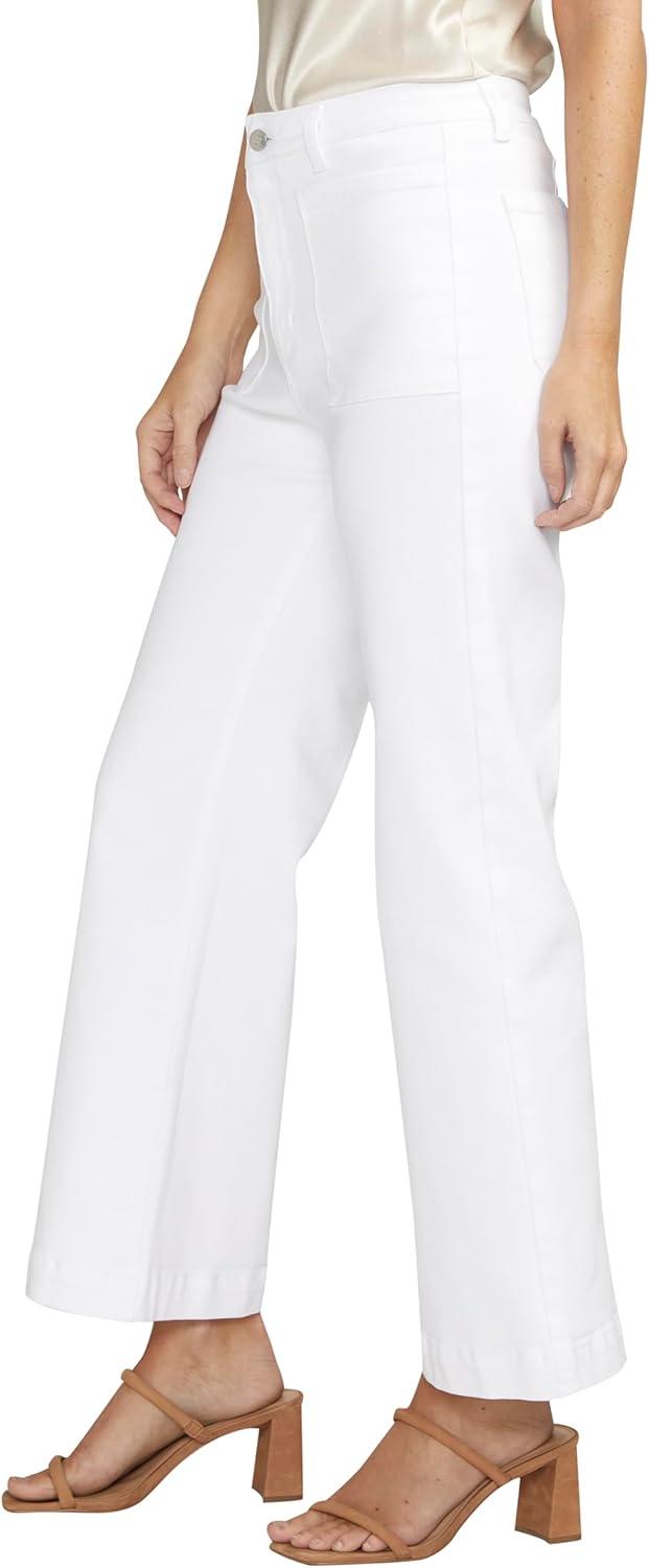 image:imageSilver Jeans Co Womens Vintage Patch Pocket Wide Leg High Rise Jeans LegacyWhite