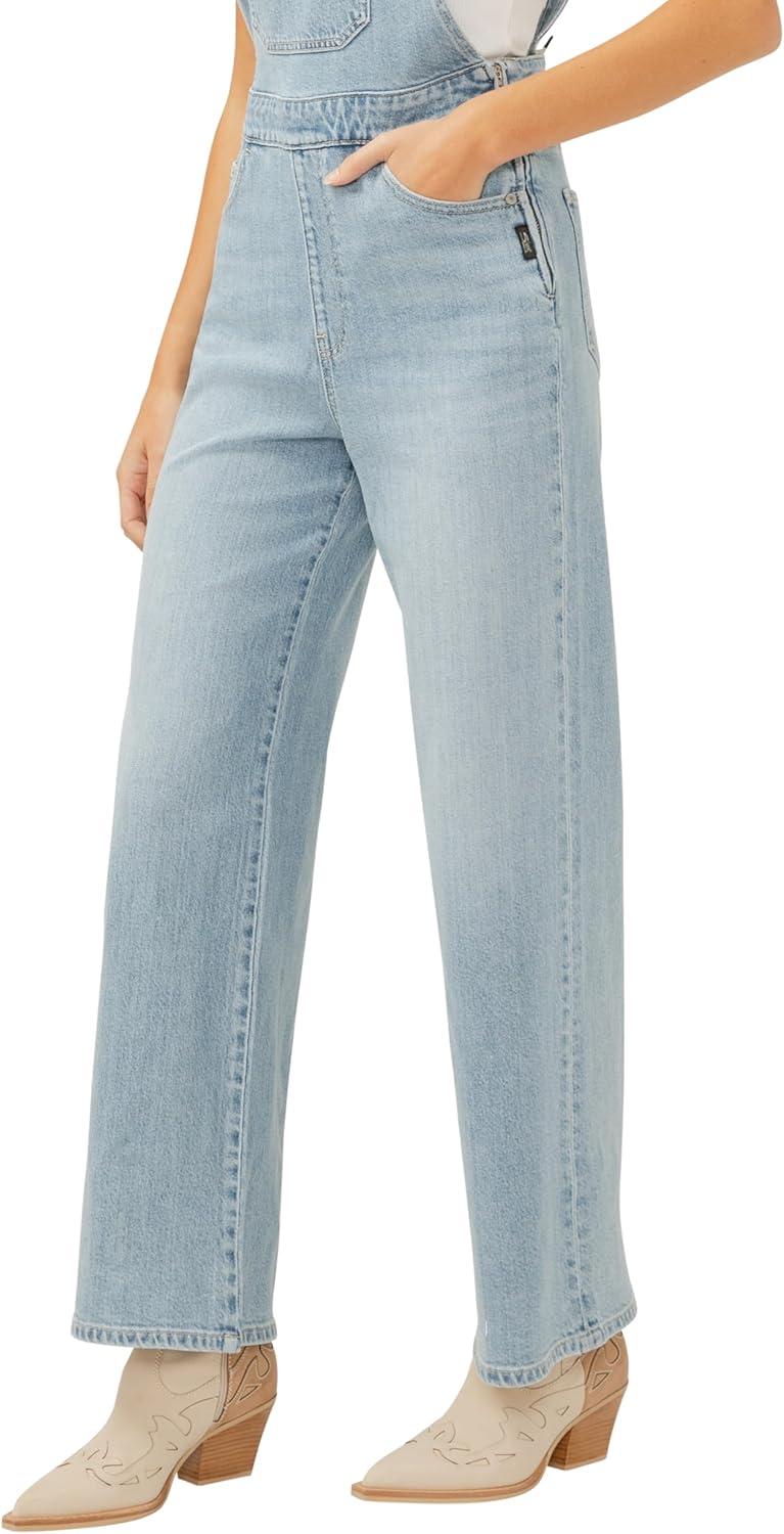 image:imageSilver Jeans Co Womens Wide Leg Overall JeansIndigo