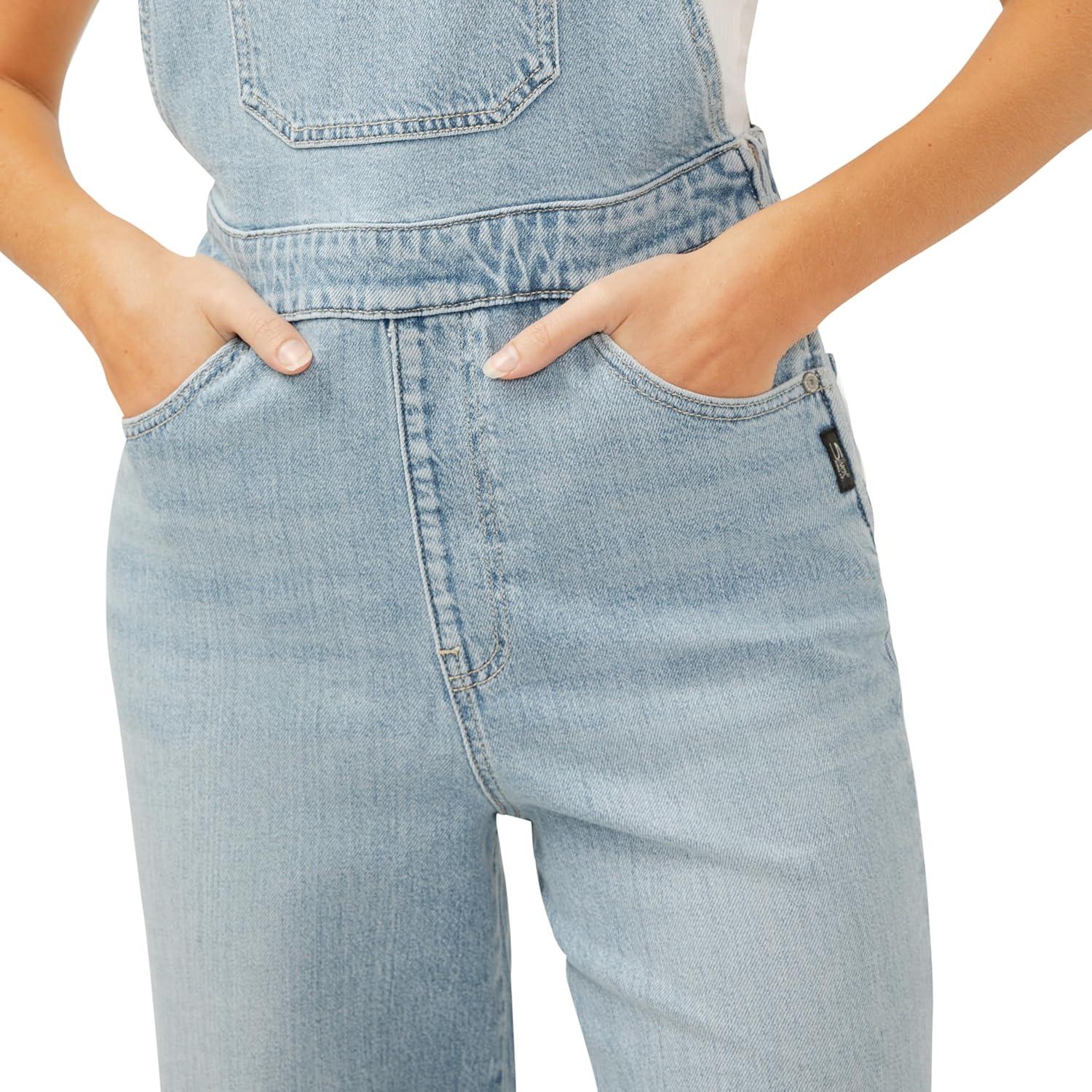 image:imageSilver Jeans Co Womens Wide Leg Overall JeansIndigo
