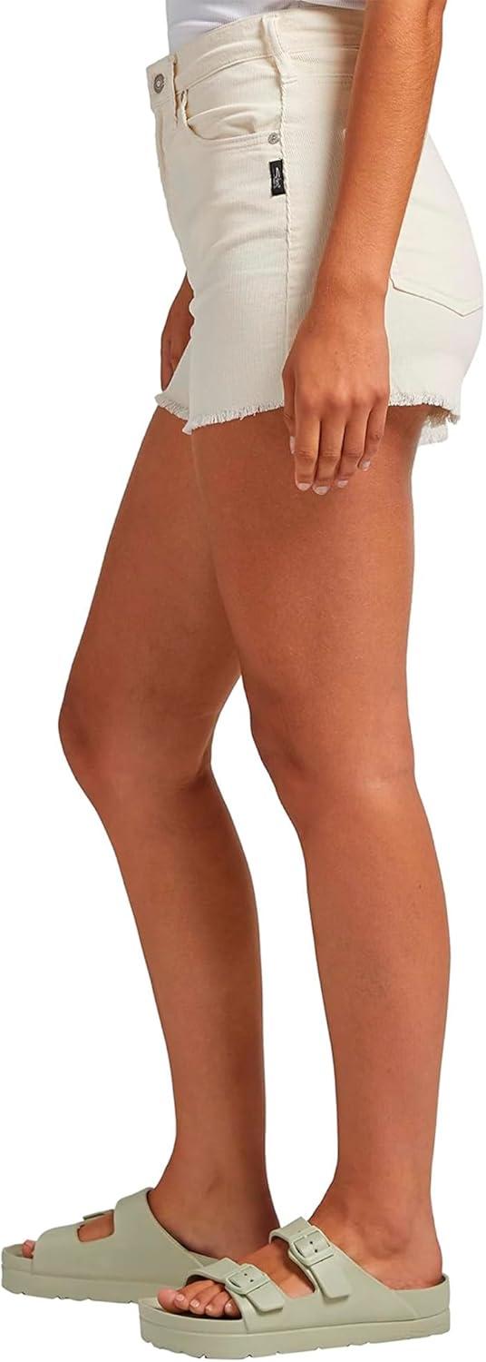 image:imageSilver Jeans Co Womens Womens Highly Desirable High Rise ShortOffwhite