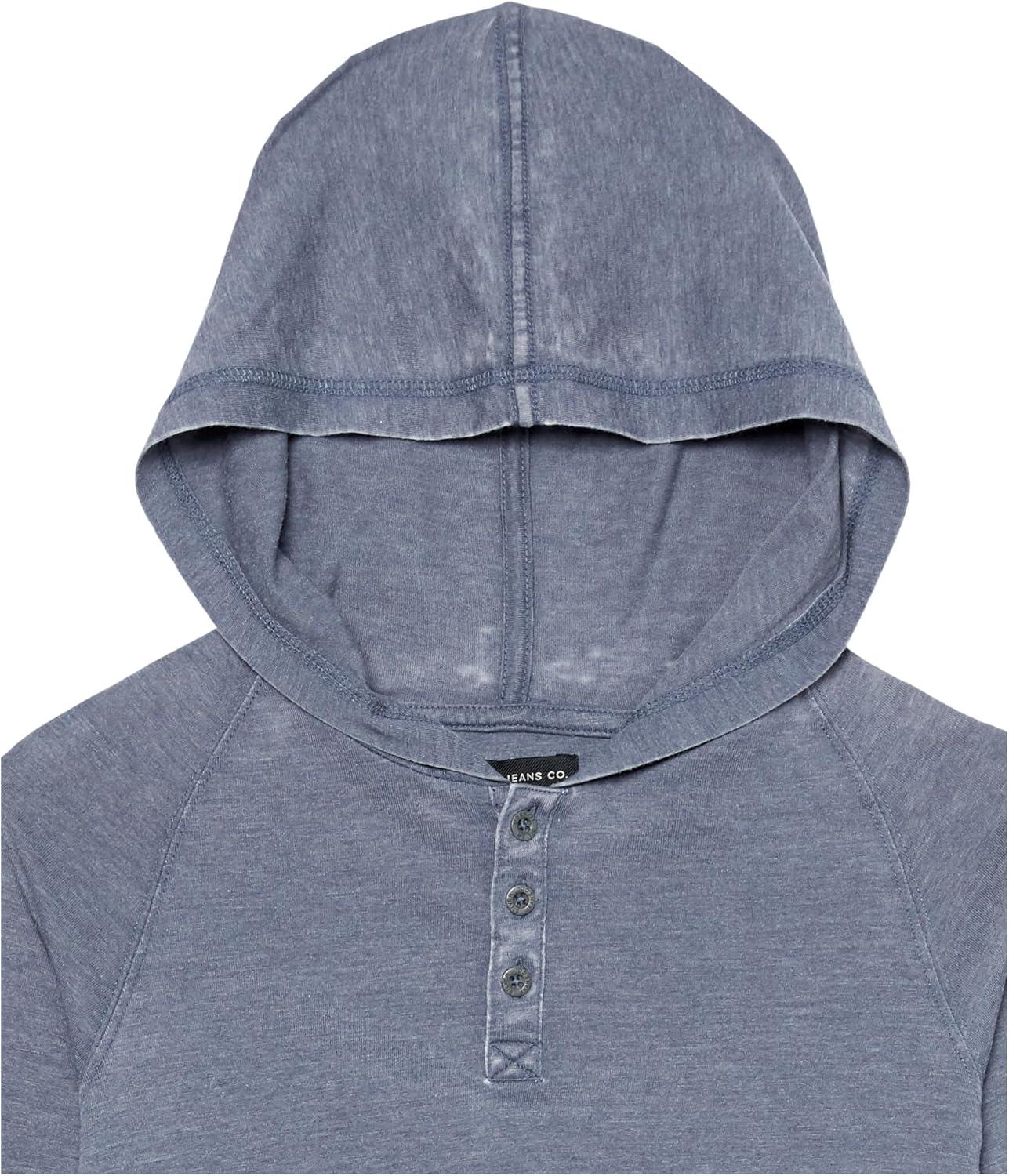 image:imageSilver Jeans Co boys Boys Acid Wash Henley HoodieNavy