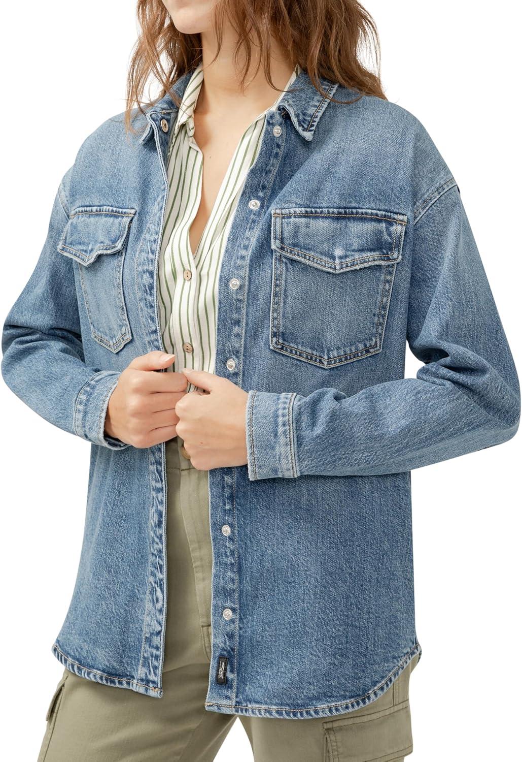 image:imageSilver Jeans Co womens Denim ShacketBlue