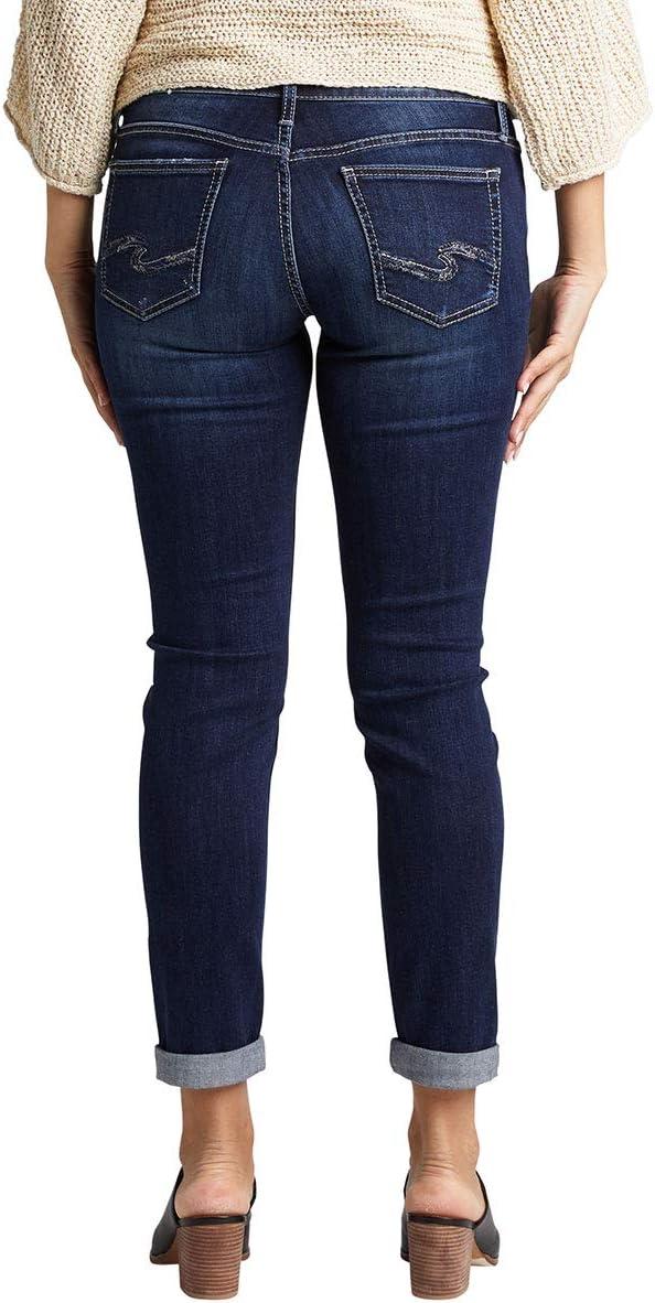 image:imageSilver JeansWomens Sam Relaxed Boyfriend Fit JeanDeep Dark Indigo Wash