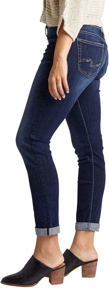 image:imageSilver JeansWomens Sam Relaxed Boyfriend Fit JeanDeep Dark Indigo Wash