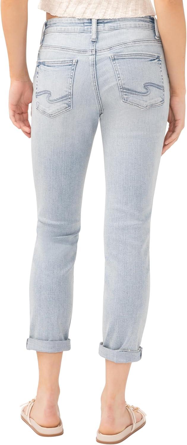 image:imageSilver JeansWomens Sam Relaxed Boyfriend Fit JeanLight Wash