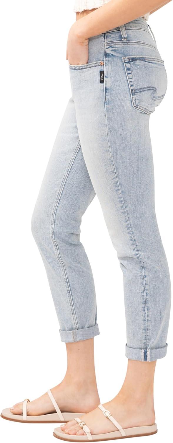 image:imageSilver JeansWomens Sam Relaxed Boyfriend Fit JeanLight Wash