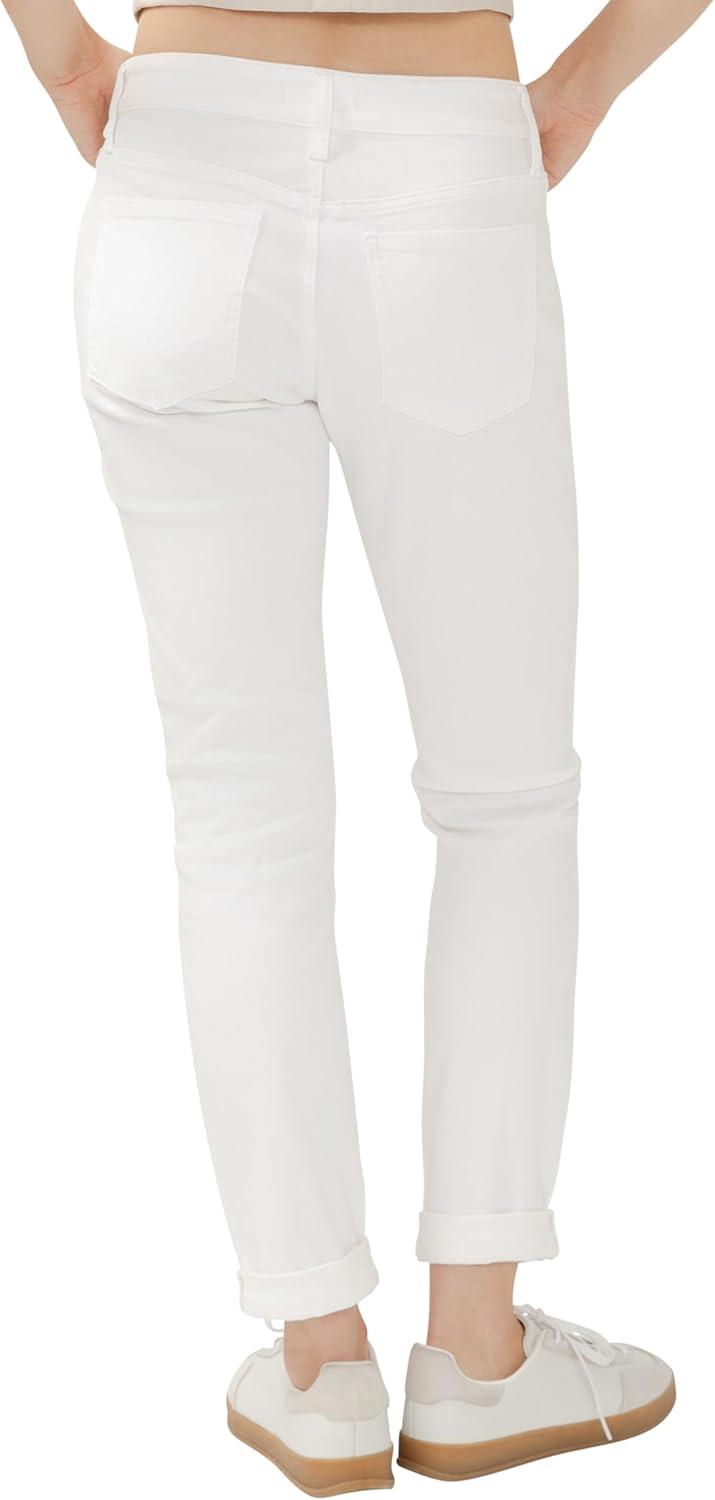 image:imageSilver JeansWomens Sam Relaxed Boyfriend Fit JeanLuxe Stretch White
