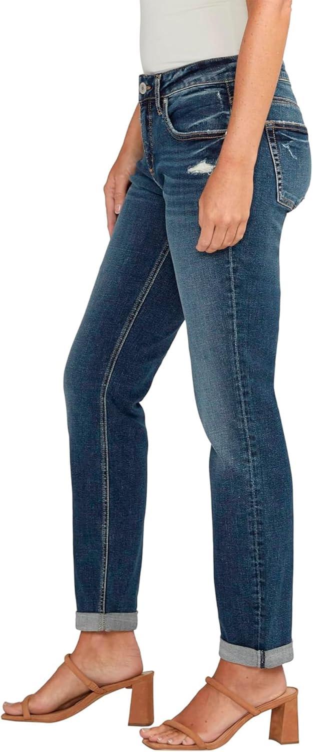 image:imageSilver JeansWomens Sam Relaxed Boyfriend Fit JeanMed Wash Cvs310
