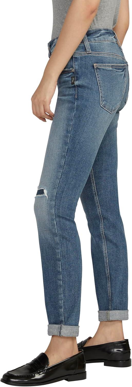 image:imageSilver JeansWomens Sam Relaxed Boyfriend Fit JeanMed Wash Eae217