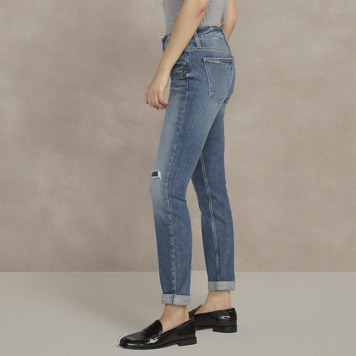 image:imageSilver JeansWomens Sam Relaxed Boyfriend Fit JeanMed Wash Eae217