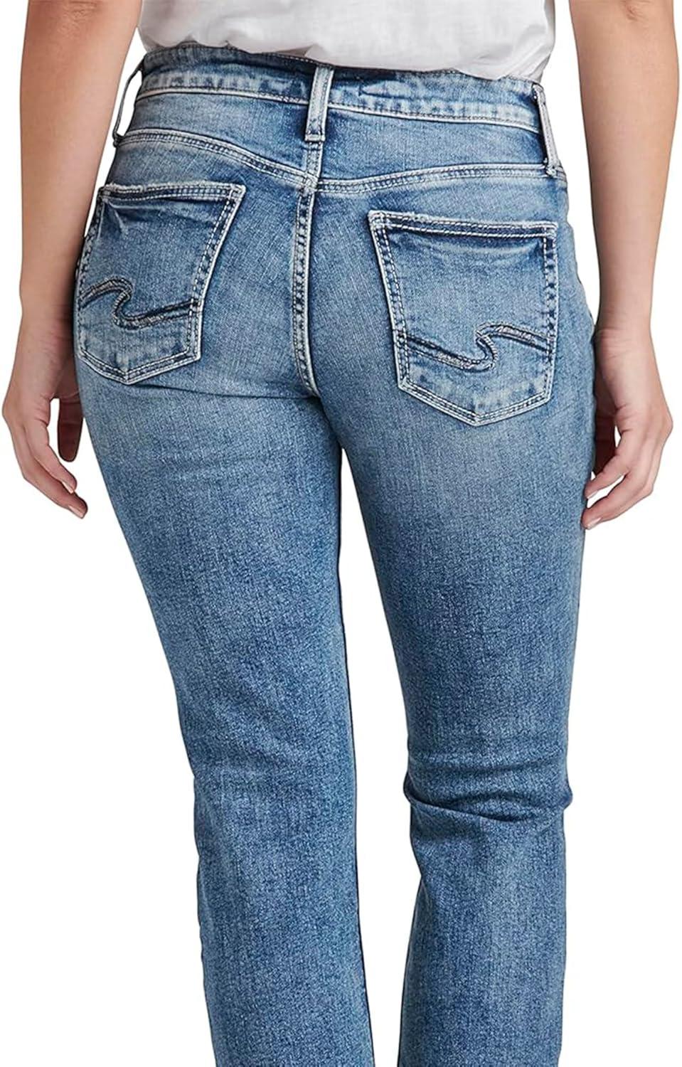 image:imageSilver JeansWomens Sam Relaxed Boyfriend Fit JeanMed Wash Soc270
