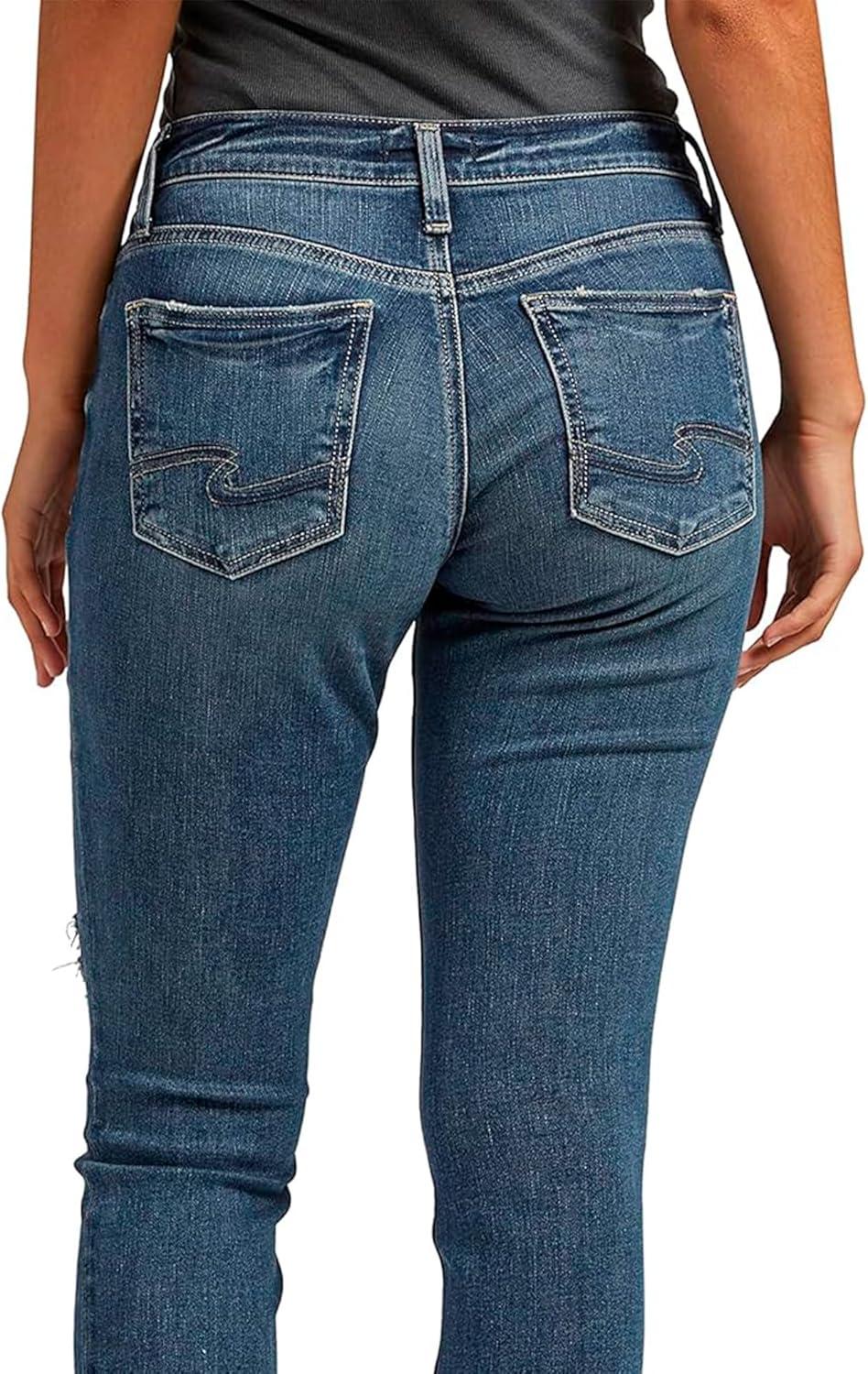 image:imageSilver JeansWomens Sam Relaxed Boyfriend Fit JeanMed Washs Epx383