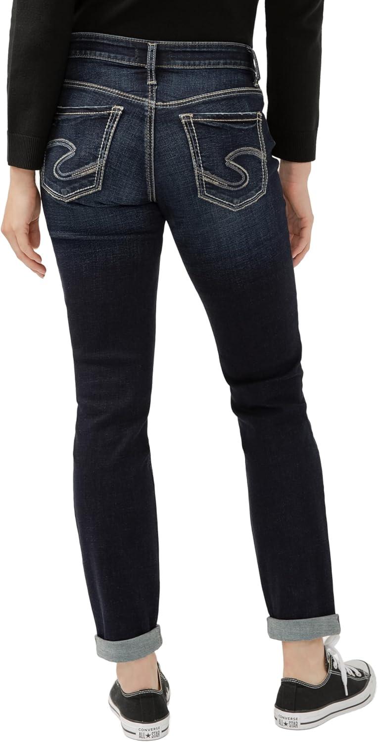image:imageSilver JeansWomens Sam Relaxed Boyfriend Fit JeanMid Indigo
