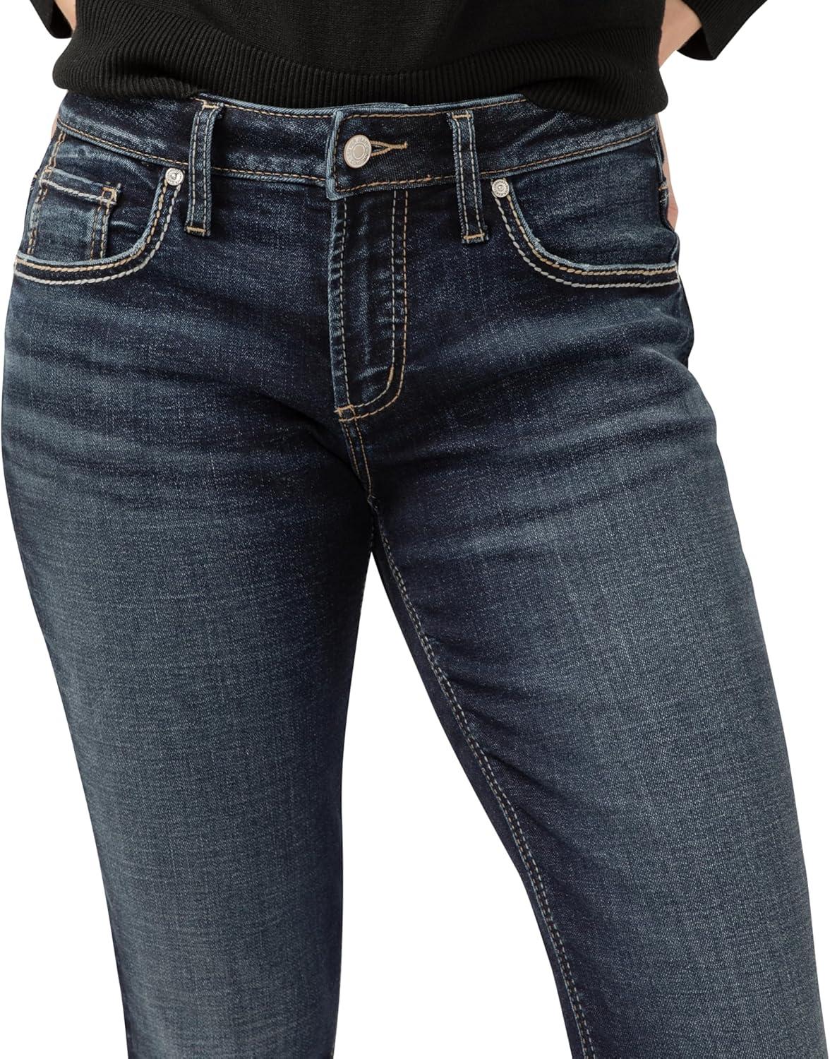 image:imageSilver JeansWomens Sam Relaxed Boyfriend Fit JeanMid Indigo