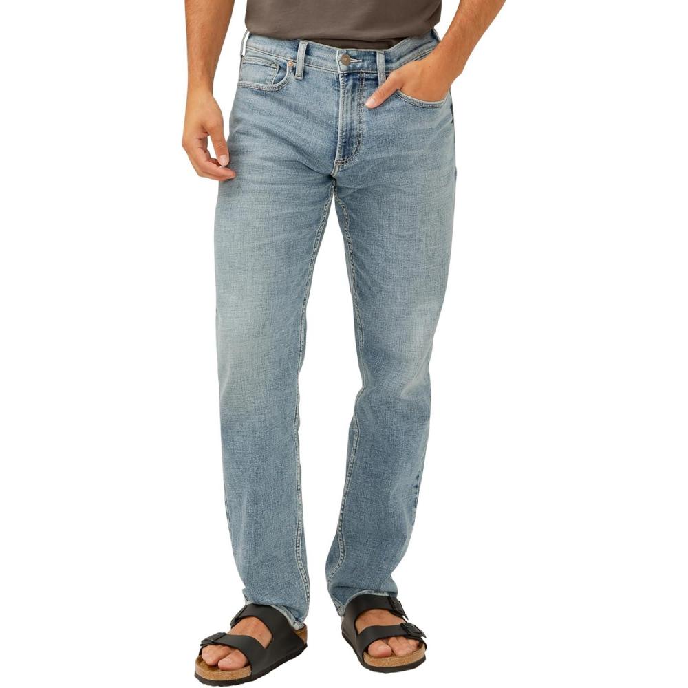 image:imageSilver Jeans Co Mens Eddie Athletic Fit Tapered Leg JeansLuxe Heritage Indigo