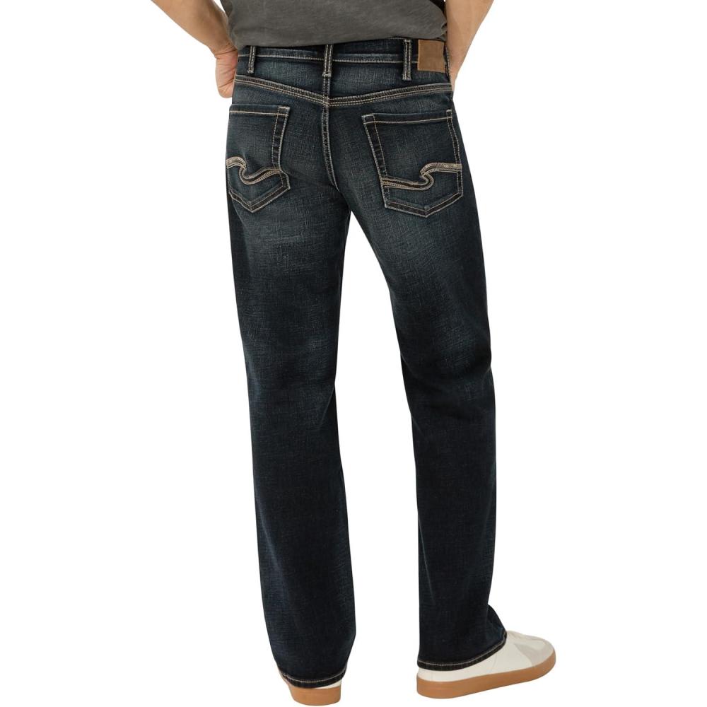 image:imageSilver Jeans Co Mens Gordie Relaxed Fit Straight Leg JeansBull