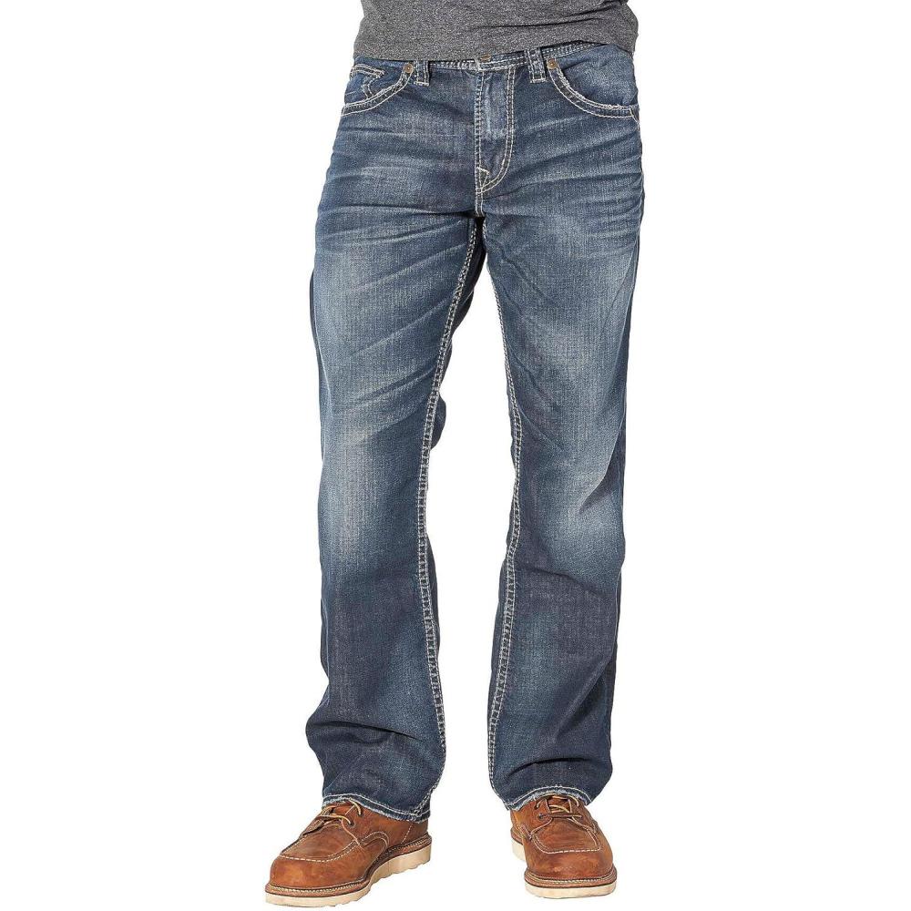 image:imageSilver Jeans Co Mens Gordie Relaxed Fit Straight Leg JeansDark Indigo