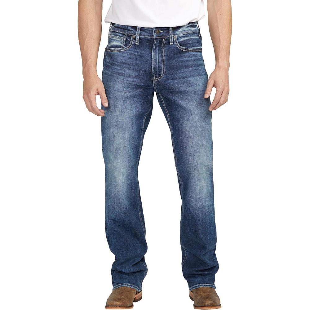 image:imageSilver Jeans Co Mens Gordie Relaxed Fit Straight Leg JeansDark Wash Eae350