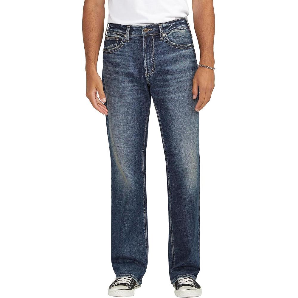 image:imageSilver Jeans Co Mens Gordie Relaxed Fit Straight Leg JeansDark Wash Fcs340