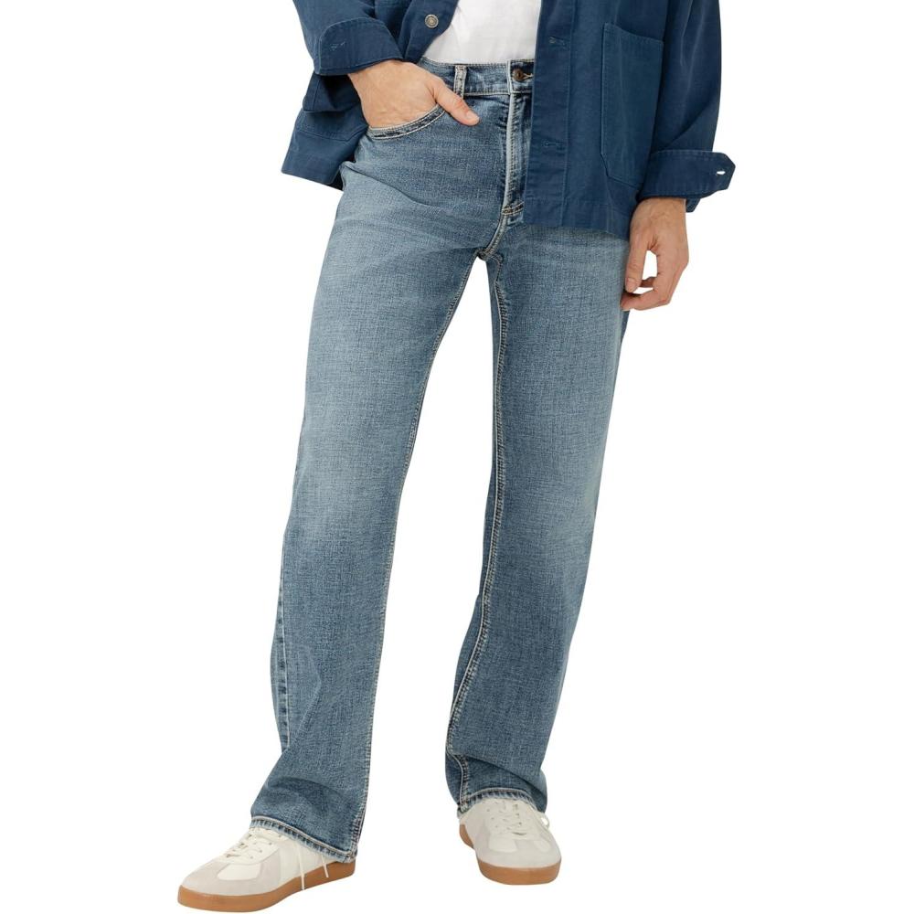image:imageSilver Jeans Co Mens Gordie Relaxed Fit Straight Leg JeansRed