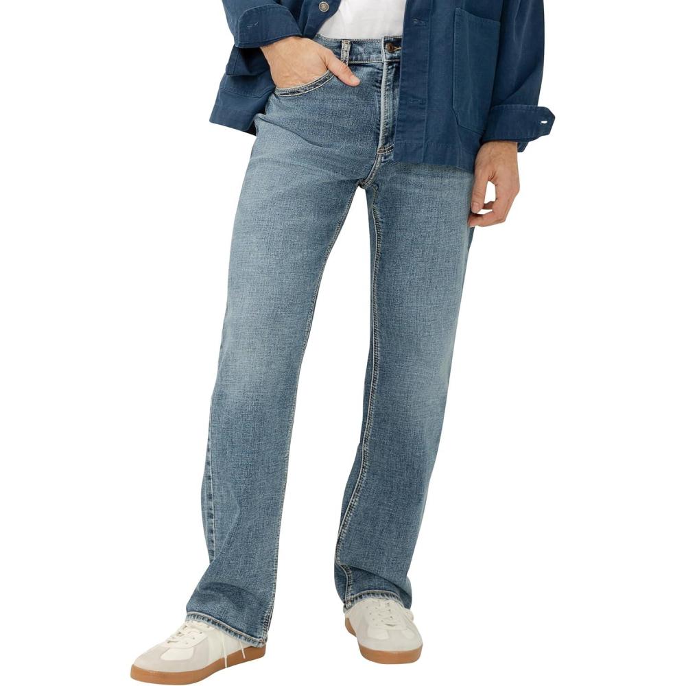 image:imageSilver Jeans Co Mens Gordie Relaxed Fit Straight Leg JeansRedwood