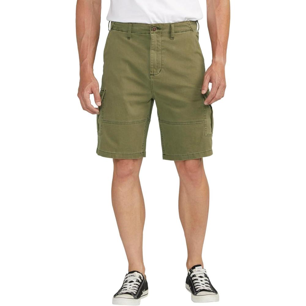 image:imageSilver Jeans Co Mens Khaki Cargo ShortsOlive