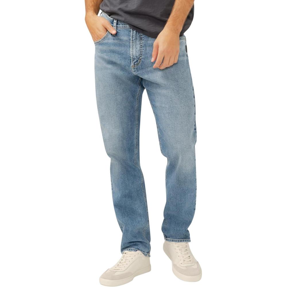 image:imageSilver Jeans Co Mens Machray Athletic Fit Straight Leg JeansBallad