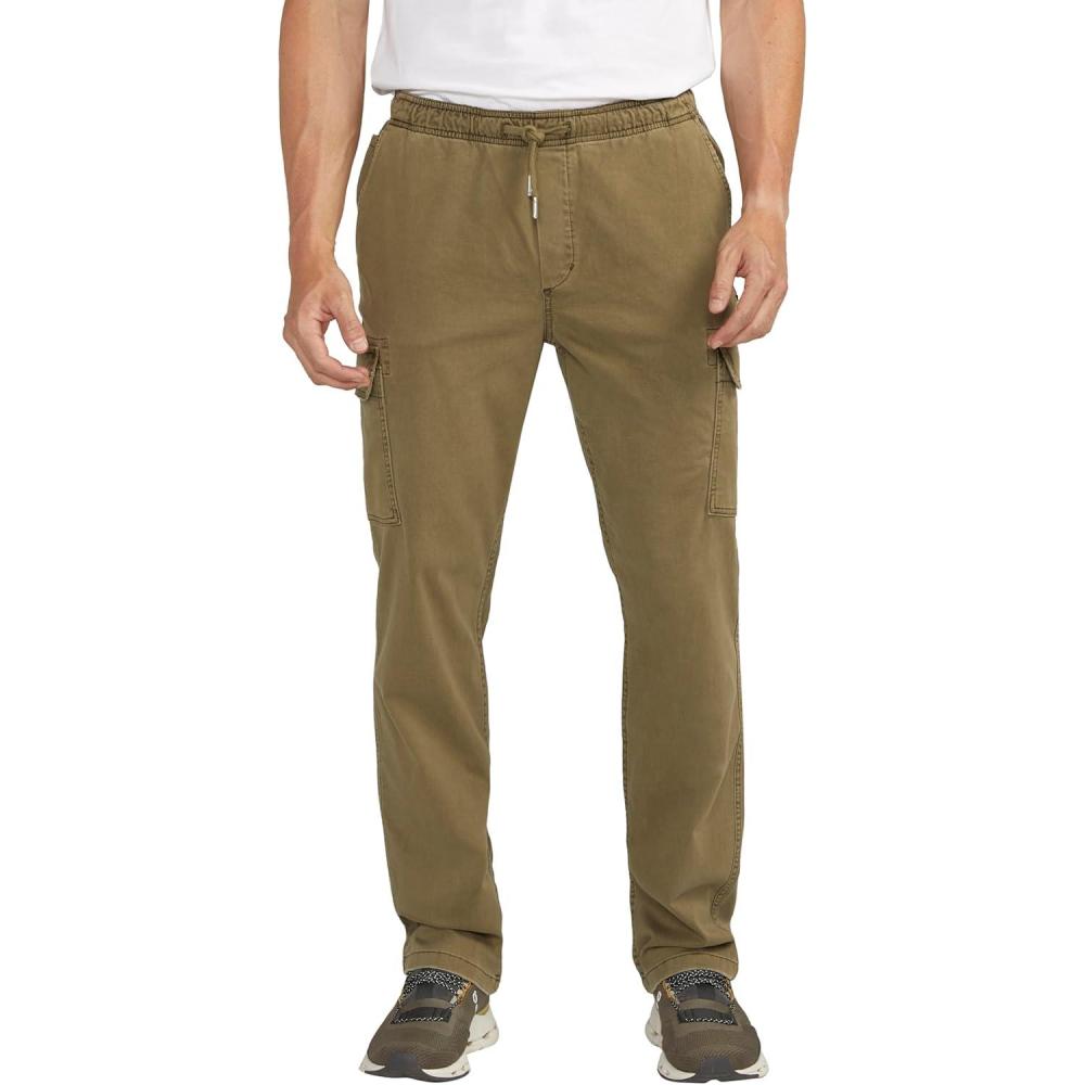 image:imageSilver Jeans Co Mens Pullon Cargo Essential Twill PantOlive