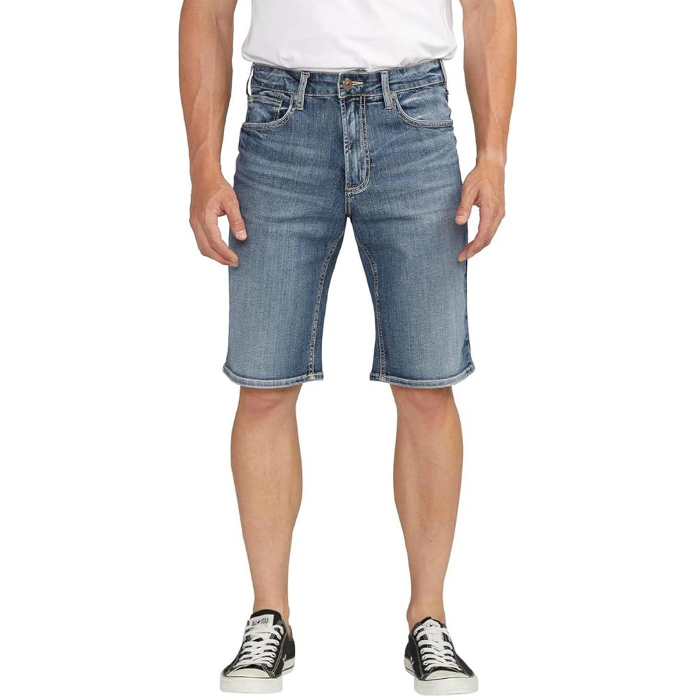 image:imageSilver Jeans Co Mens Zac Relaxed Fit ShortDark Wash Sdk388