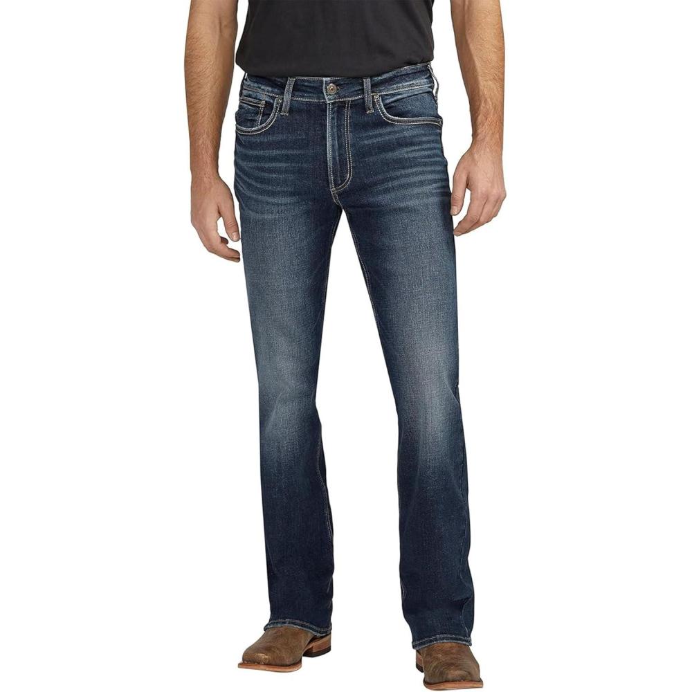 image:imageSilver Jeans Co Mens Zac Relaxed Fit Straight Leg Jean LegacyDark Wash Eae314