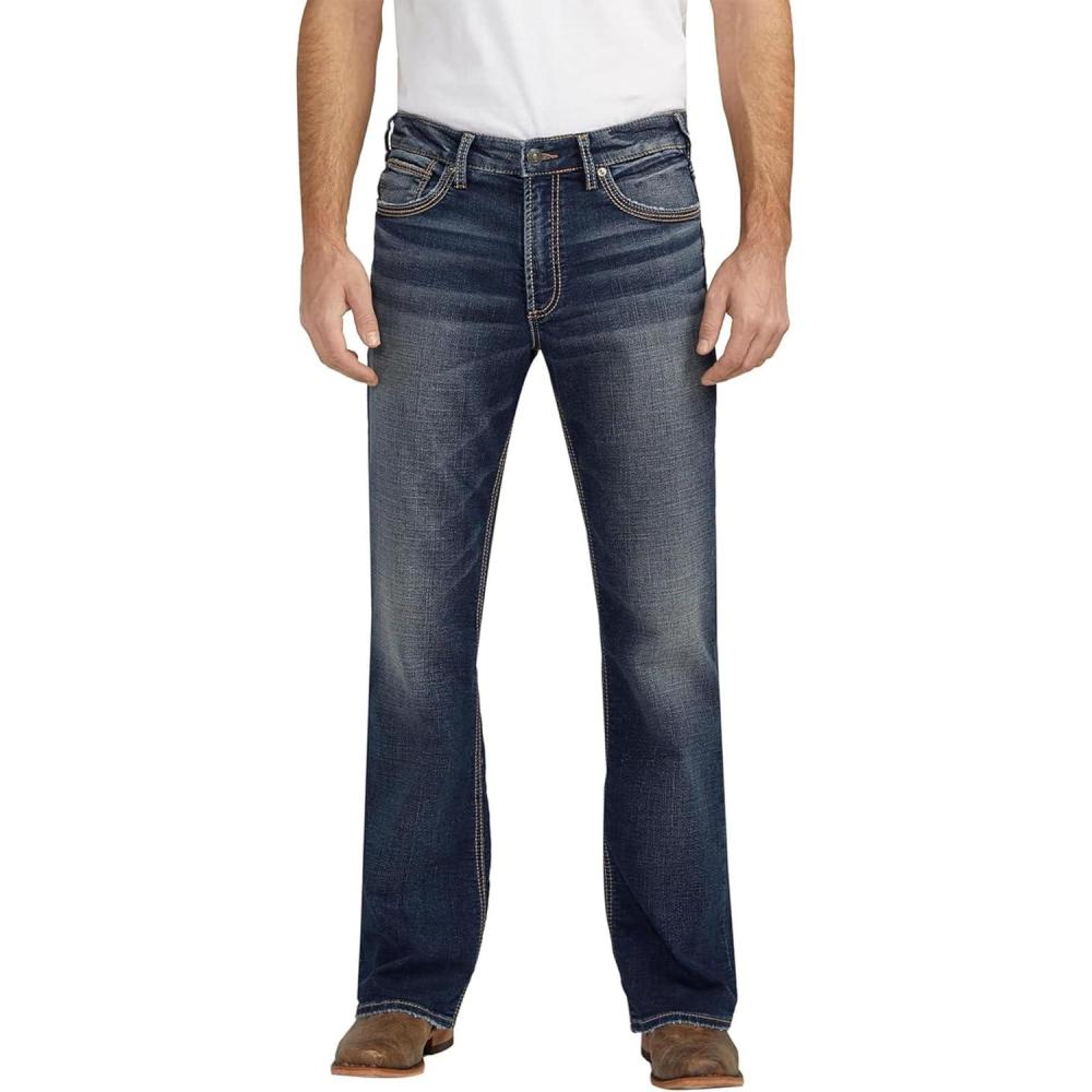image:imageSilver Jeans Co Mens Zac Relaxed Fit Straight Leg Jean LegacyDark Wash Ewk404