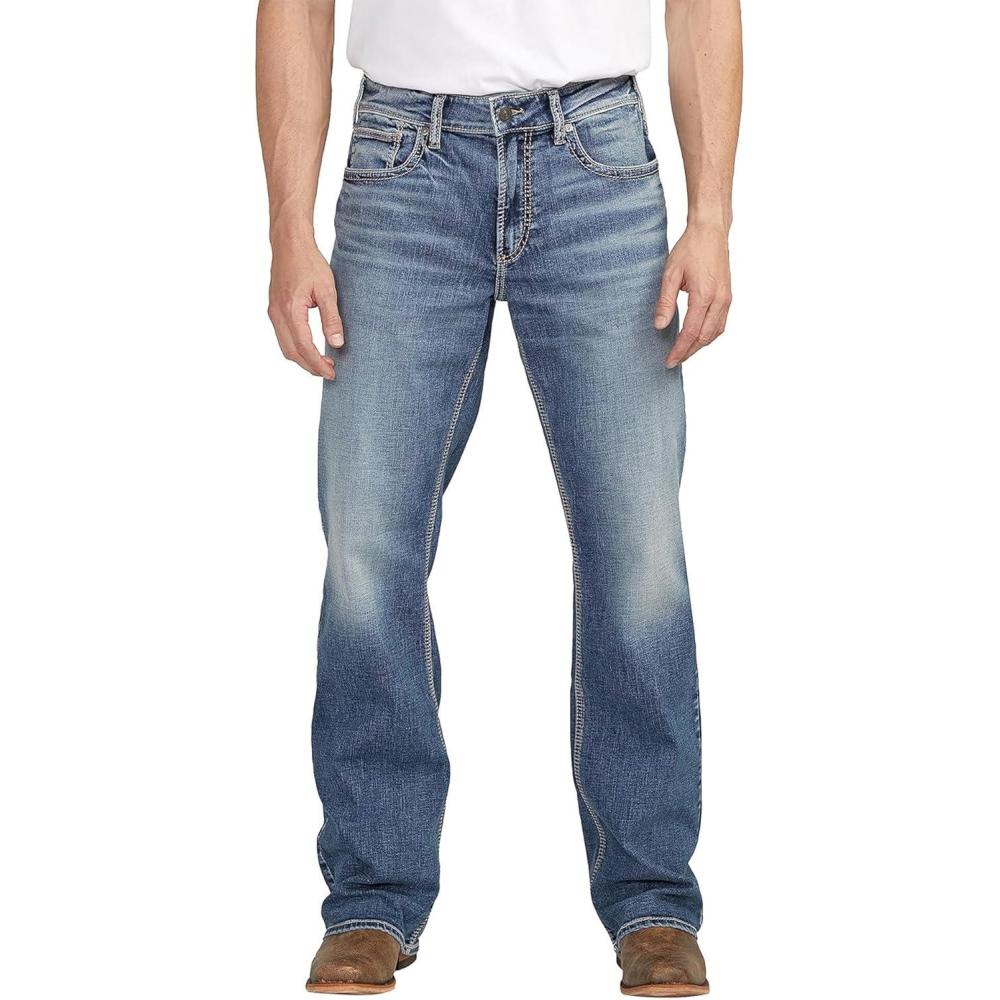 image:imageSilver Jeans Co Mens Zac Relaxed Fit Straight Leg Jean LegacyDark Wash Sdk353