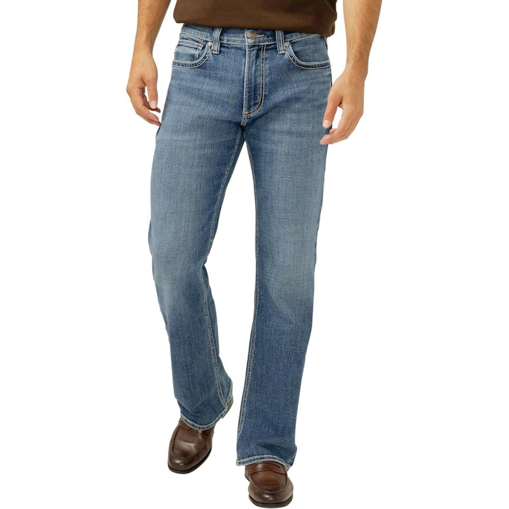 image:imageSilver Jeans Co Mens Zac Relaxed Fit Straight Leg Jean LegacyDark Wash Vwt398