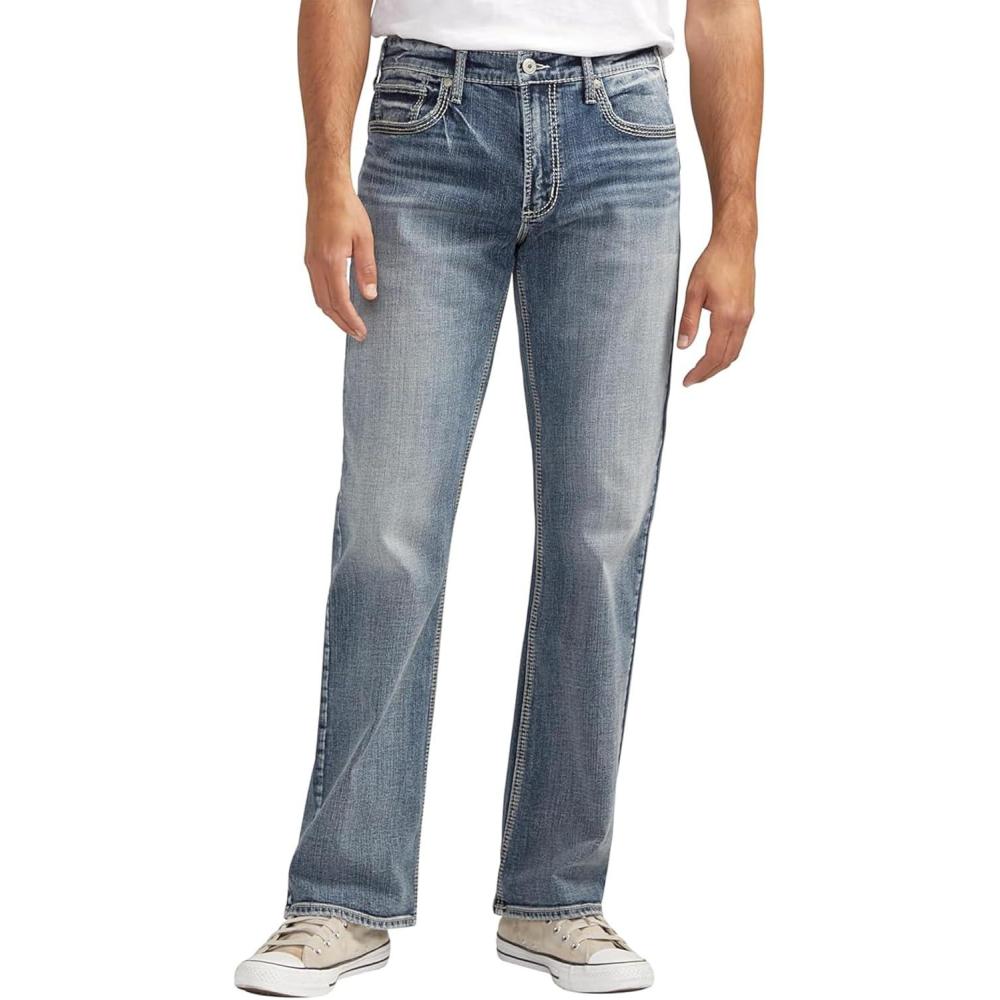 image:imageSilver Jeans Co Mens Zac Relaxed Fit Straight Leg Jean LegacyIndigo
