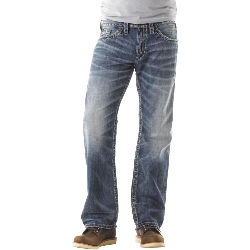 image:imageSilver Jeans Co Mens Zac Relaxed Fit Straight Leg Jean LegacyLight Wash Blue