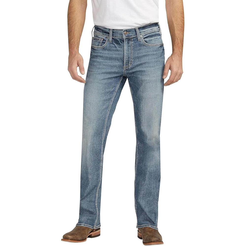 image:imageSilver Jeans Co Mens Zac Relaxed Fit Straight Leg Jean LegacyMed Wash Ekc286