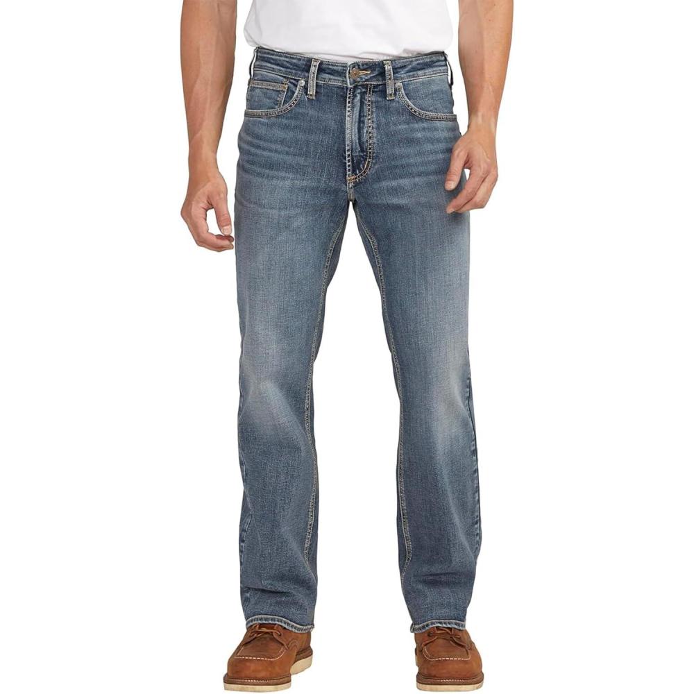 image:imageSilver Jeans Co Mens Zac Relaxed Fit Straight Leg Jean LegacyMed Wash Sdk218