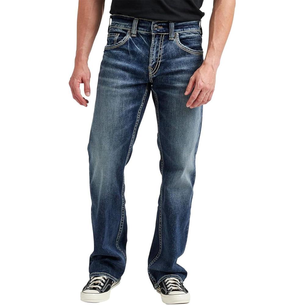 image:imageSilver Jeans Co Mens Zac Relaxed Fit Straight Leg Jean LegacyMedium Indigo Sjb380