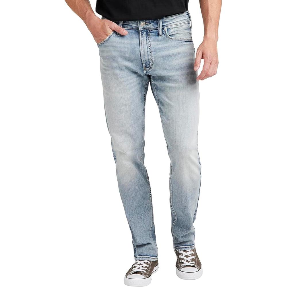 image:imageSilver Jeans Co Womens Big amp Tall Eddie Athletic Fit Tapered Leg Jeans LegacyLight Wash Scv194