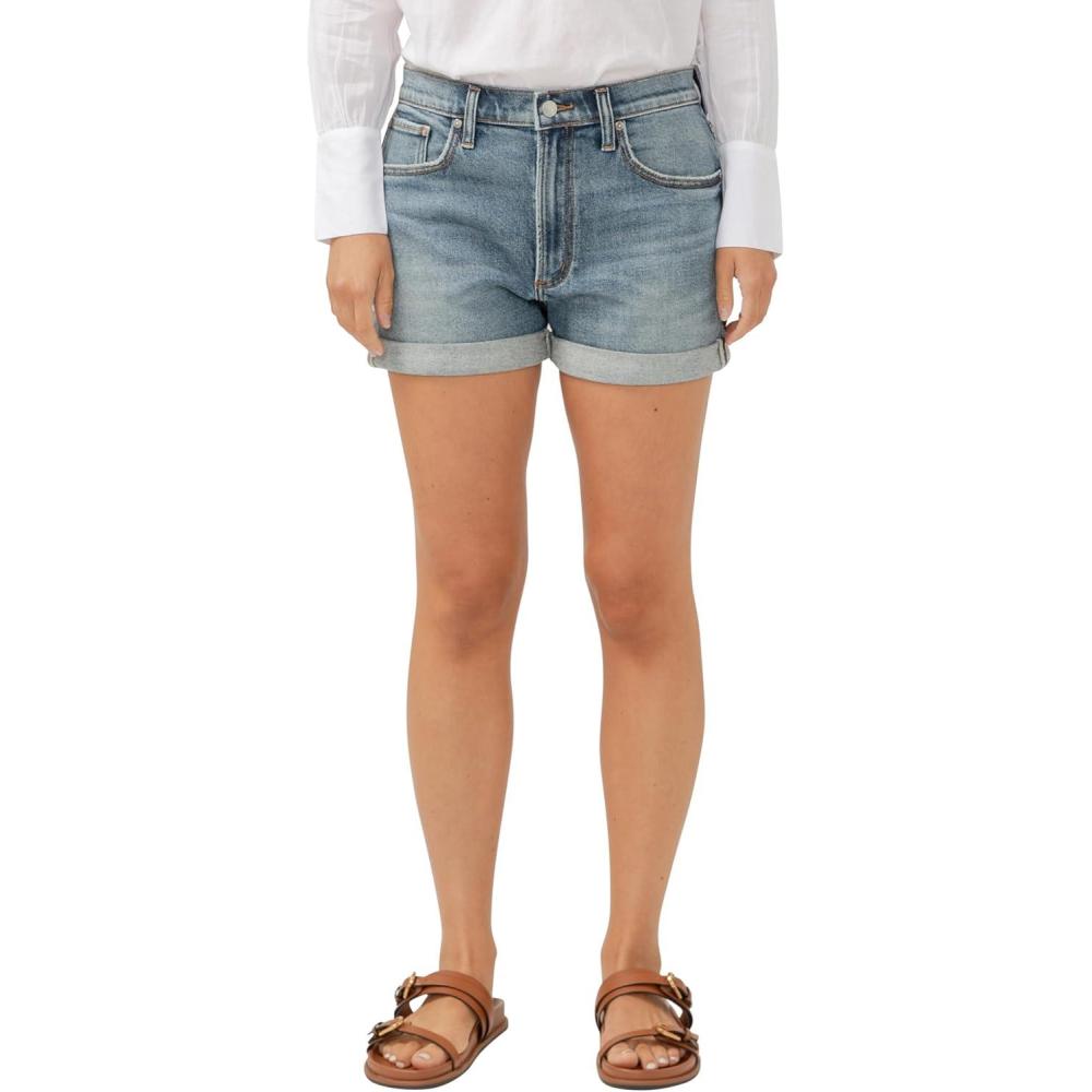 image:imageSilver Jeans Co Womens Boyfriend Mid Rise ShortMed Wash