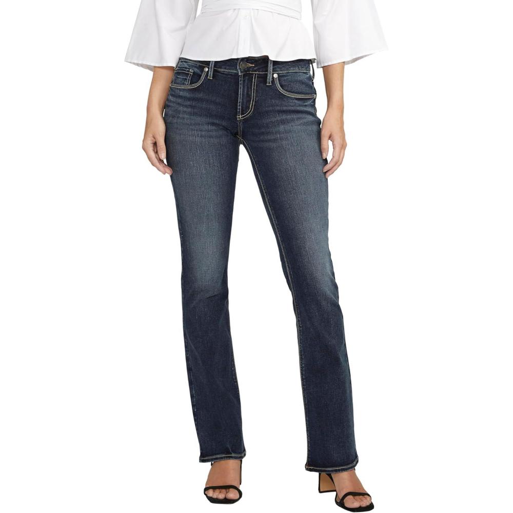 image:imageSilver Jeans Co Womens Britt Low Rise Curvy Fit Slim Bootcut JeansIndigo